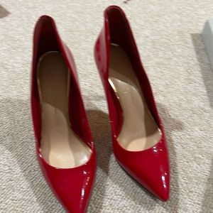 Women red shoes